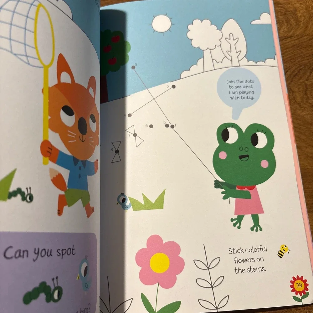 Make and Do Super Cute Activity Book Marion Billet Stickers Puzzles *Used